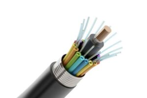 composición de cable de fibra óptica. Elementos internos.