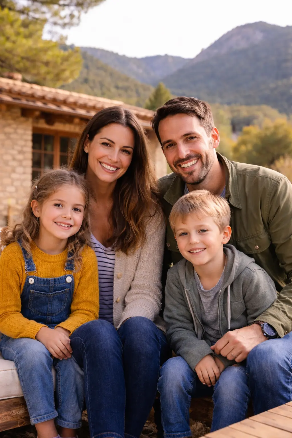 Familia utilizando fibra rural en Xorret de Catí