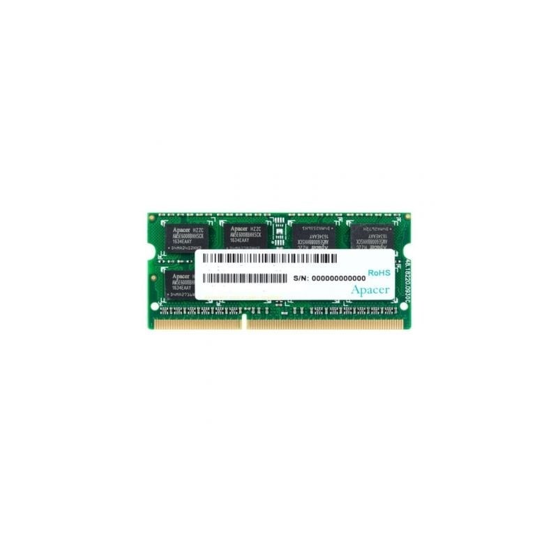 Memoria RAM Apacer 4GB/ DDR3/ 1600MHz/ 1.5V/ CL11/ SODIMM