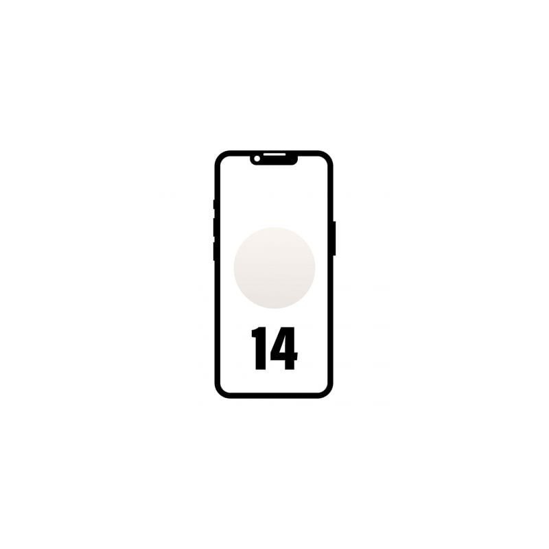 Smartphone Apple iPhone 14 256GB/ 6.1'/ 5G/ Blanco Estrella