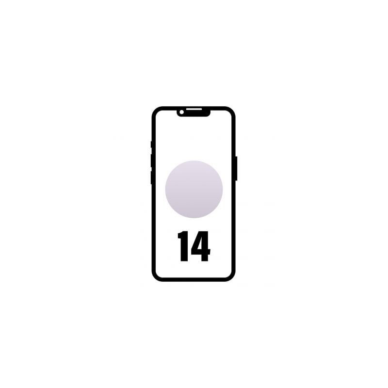 Smartphone Apple iPhone 14 256GB/ 6.1'/ 5G/ Purpura