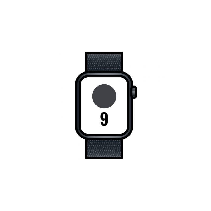 Apple Watch Series 9/ GPS/ Cellular/ 41mm/ Caja de Aluminio Medianoche/ Correa Deportiva Loop Medianoche