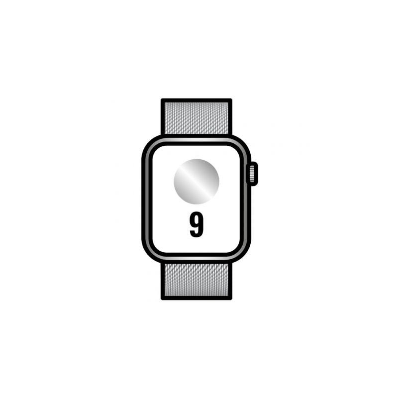 Apple Watch Series 9/ GPS/ Cellular/ 45mm/ Caja de Acero Plata/ Correa Milanese Loop Plata