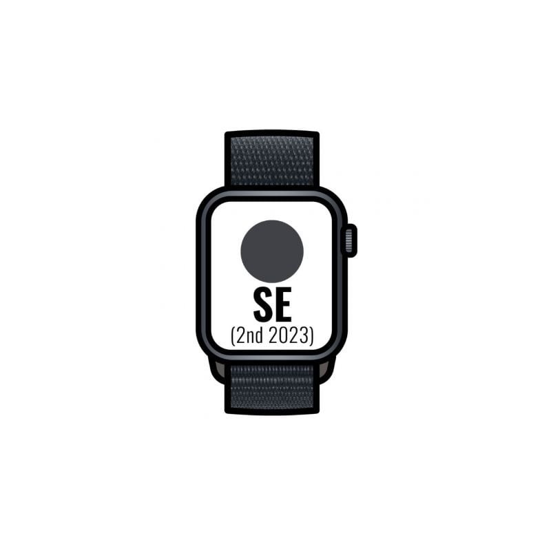 Apple Watch SE 2 Gen 2023/ GPS/ 44mm/ Caja de Aluminio Medianoche/ Correa Deportiva Loop Medianoche