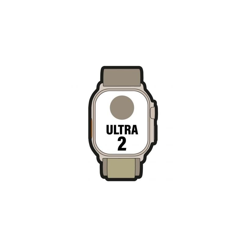 Apple Watch Ultra 2/ GPS/ Cellular/ 49mm/ Caja de Titanio/ Correa Loop Alpine Verde Oliva S PequeÃ±a
