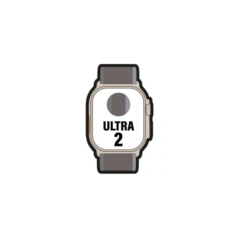 Apple Watch Ultra 2/ GPS/ Cellular/ 49mm/ Caja de Titanio/ Correa Loop Trail Azul/Negro S/M
