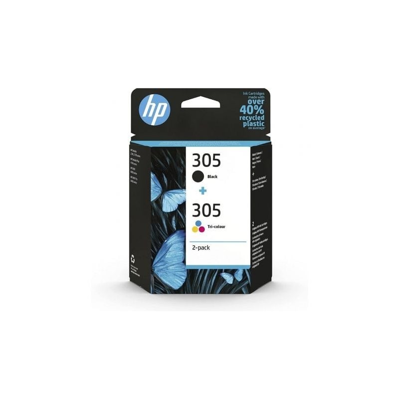 Cartucho de Tinta Original HP nÂº305 Multipack/ Negro/ Tricolor