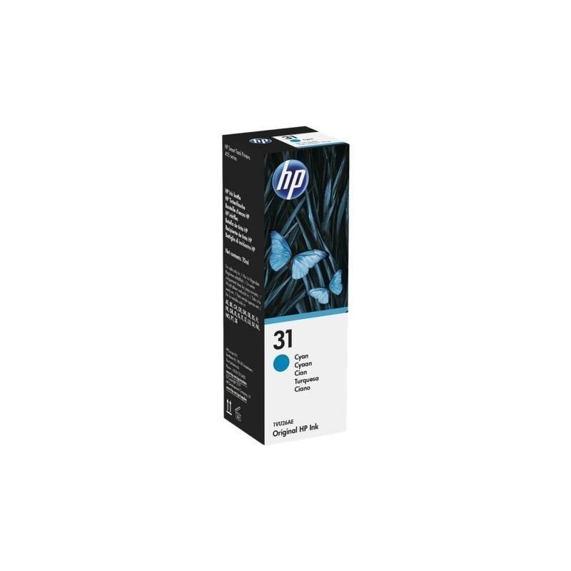 Botella de Tinta Original HP nº31/ Cian