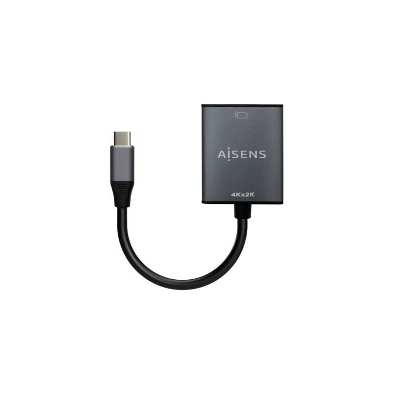 Conversor HDMI 4K 30Hz Aisens A109-0685/ HDMI Hembra - USB Tipo-C Macho/ 15cm/ Gris