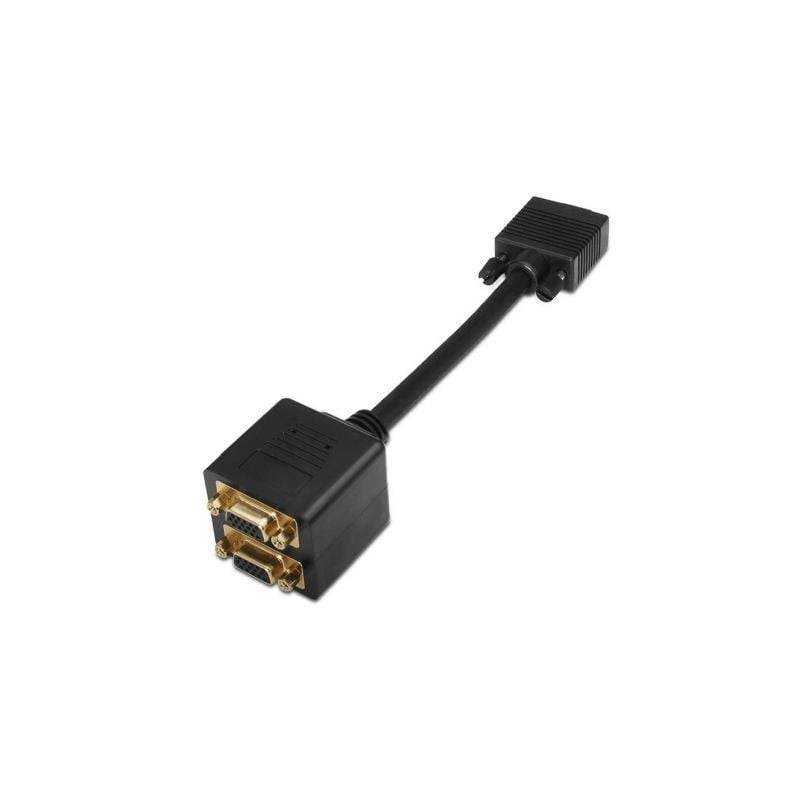 Duplicador SVGA Aisens A113-0080/ VGA Macho - 2x VGA Hembra