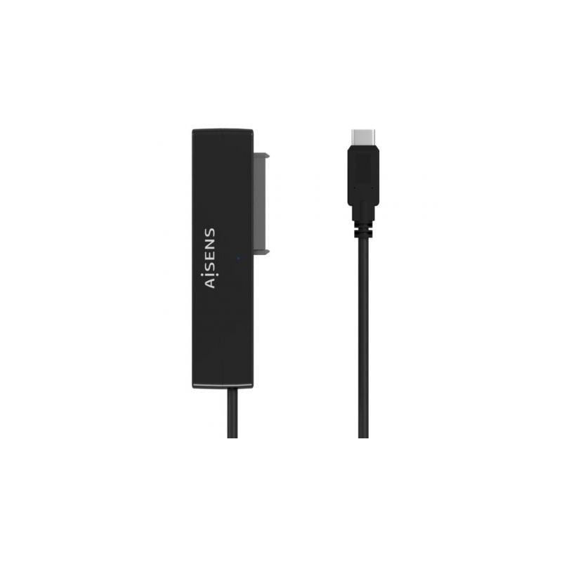 Adaptador para Discos Duros 2.5'/3.5' Aisens ASE-35C02B/ USB Tipo-C - SATA/ con Alimentador