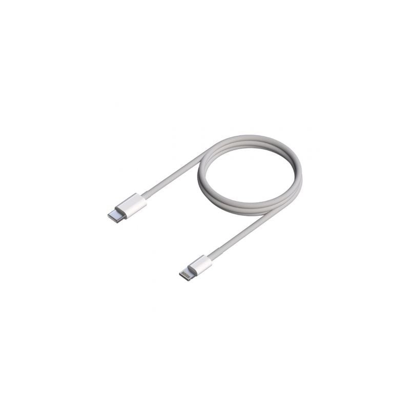 Cable USB 2.0 Tipo-C Lightning Aisens A102-0543/ USB Tipo-C Macho - Lightning Macho/ 50cm/ Blanco