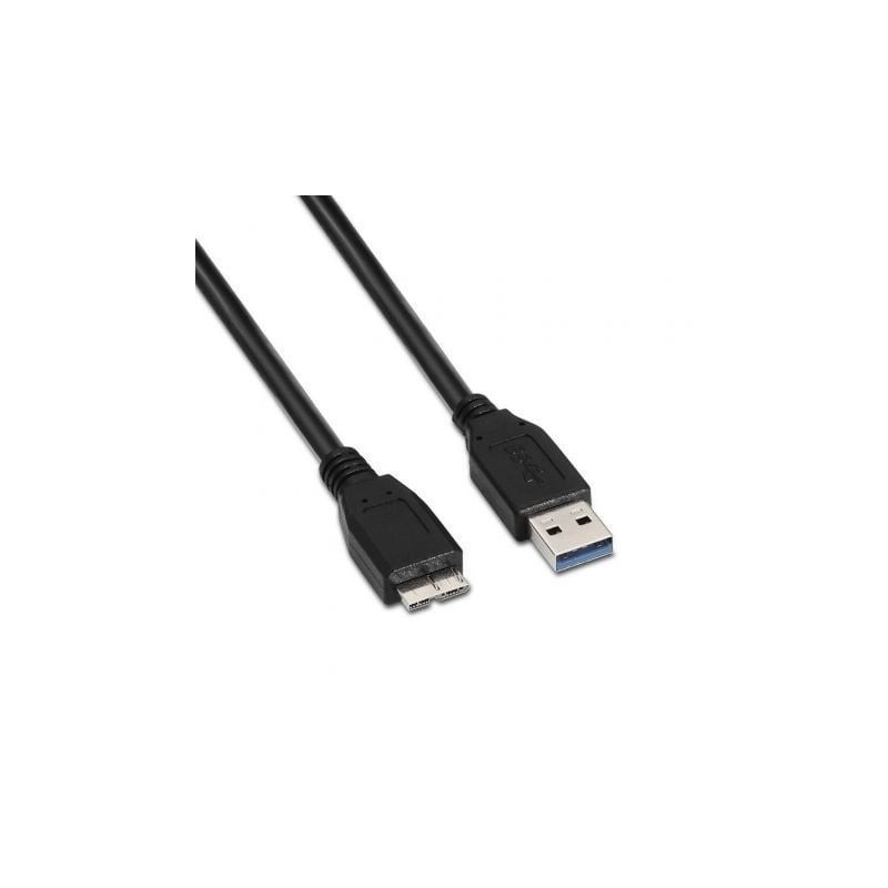 Cable USB 3.0 Aisens A105-0044/ USB Macho - MicroUSB Macho/ 2m/ Negro