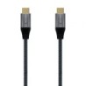 Cable USB 3.1 Tipo-C Aisens A107-0634 20GBPS 5A 100W/ USB Tipo-C Macho - USB Tipo-C Macho/ 2m/ Gris