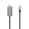 Cable Conversor Aisens A109-0393/ USB Tipo-C Macho - HDMI Macho/ 1.8m/ Negro