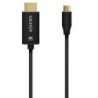 Cable Conversor Aisens A109-0712/ USB Tipo-C Macho/ HDMI 8K Macho/ 2m/ Negro