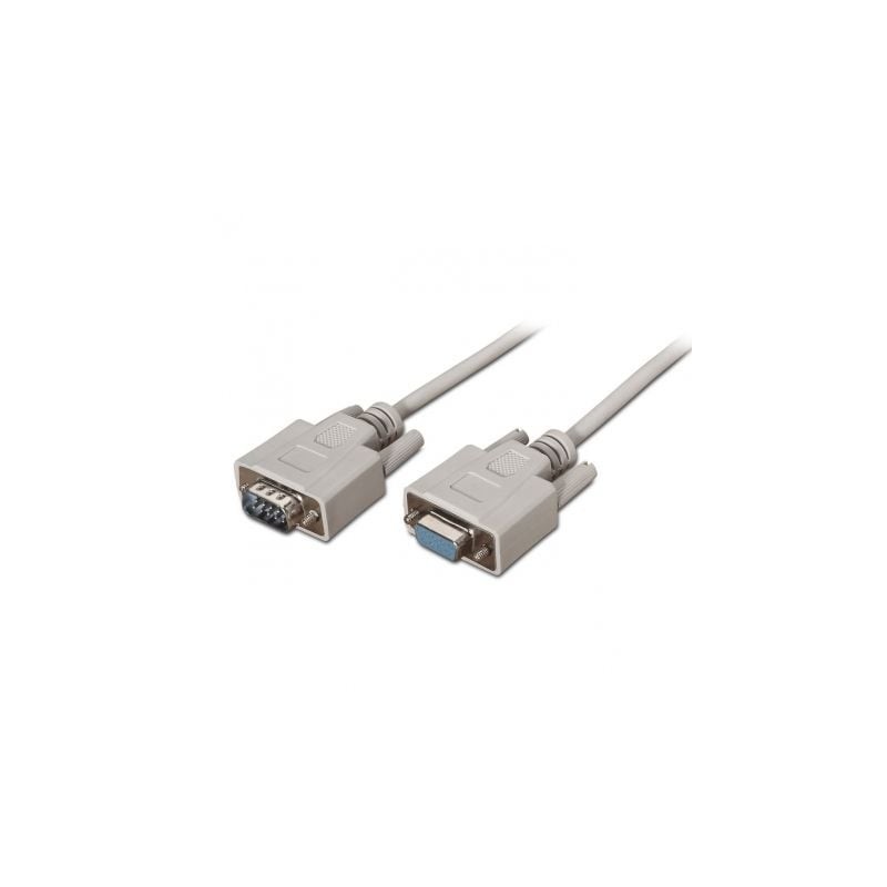 Cable Serie RS232 Aisens A112-0065/ DB9 Macho - DB9 Hembra/ 1.8m/ Beige