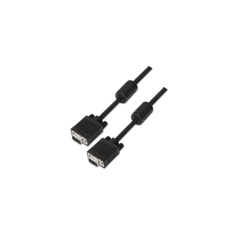 Cable SVGA Aisens A113-0077/ VGA Macho - VGA Macho/ 25m/ Negro