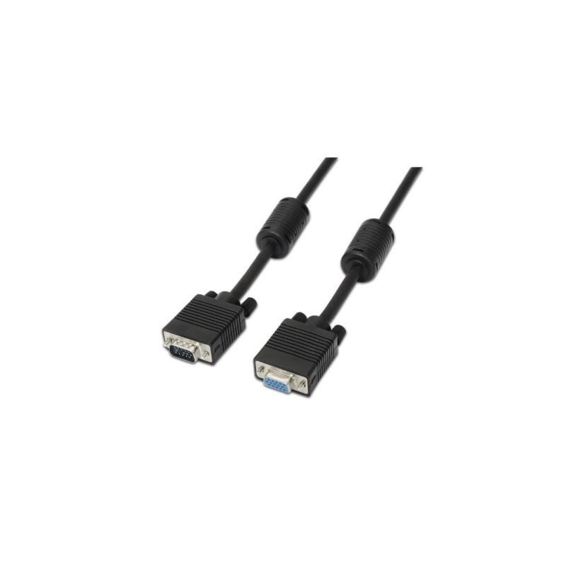 Cable SVGA Aisens A113-0079/ VGA Macho - VGA Hembra/ 3m/ Negro