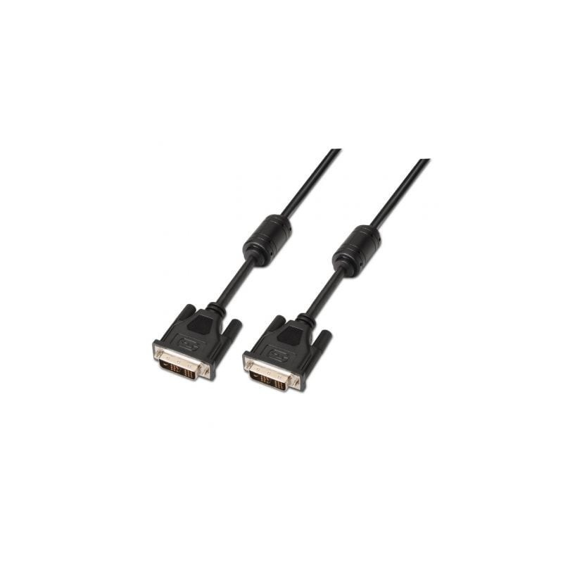 Cable DVI Aisens A117-0088/ DVI-D Macho - DVI-D Macho/ 5m/ Negro