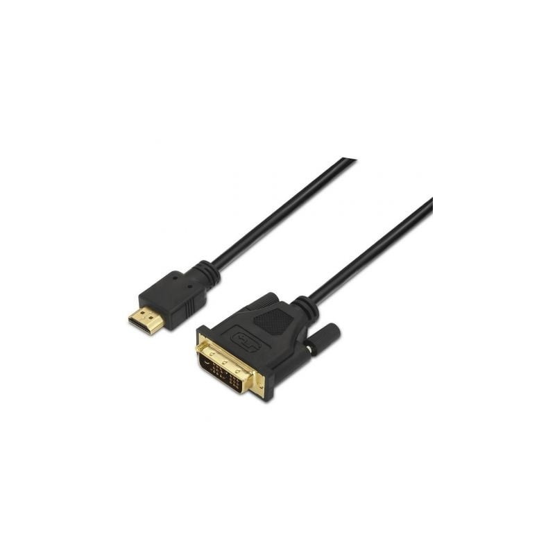 Cable HDMI Aisens A117-0090/ DVI Macho - HDMI Macho/ 1.8m/ Negro
