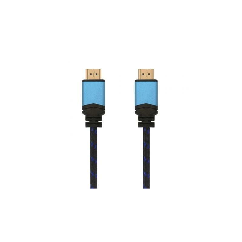 Cable HDMI 2.0 4K Aisens A120-0356 V2/ HDMI Macho - HDMI Macho/ 1m/ Negro/ Azul
