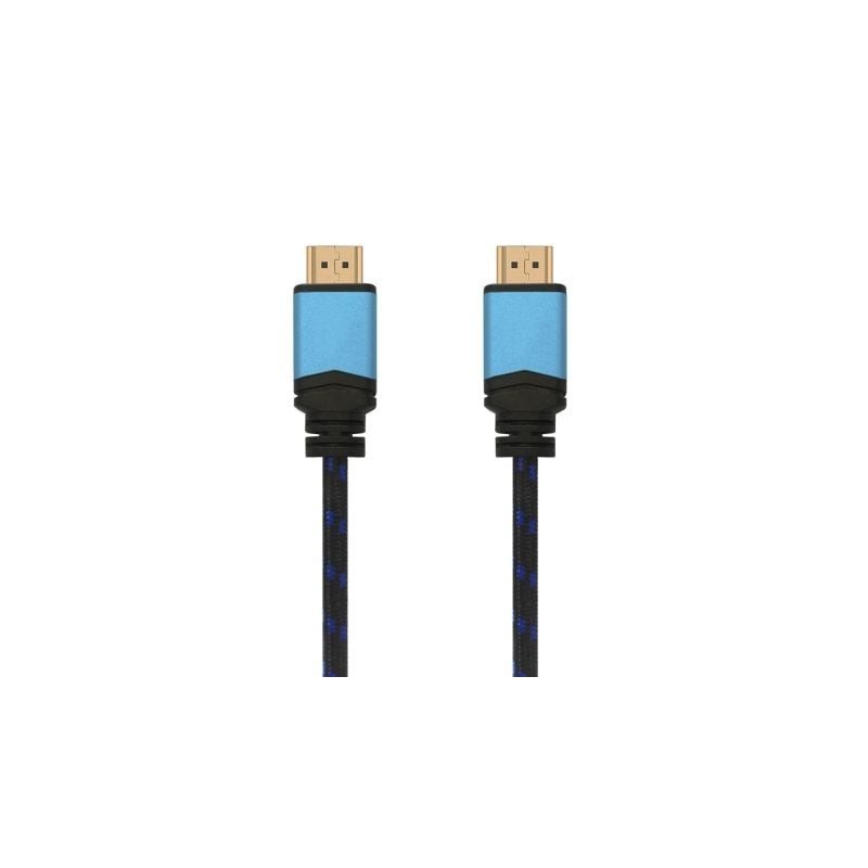 Cable HDMI 2.0 4K Aisens A120-0357/ HDMI Macho - HDMI Macho/ 2m/ Negro/ Azul