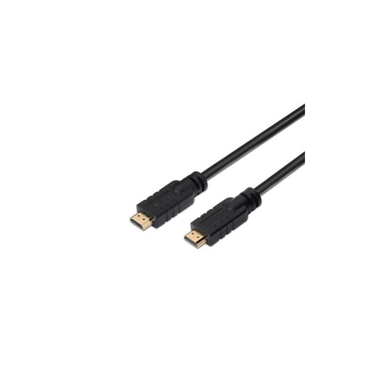 Cable HDMI 2.0 4K Aisens A120-0374/ HDMI Macho - HDMI Macho/ 20m/ Negro