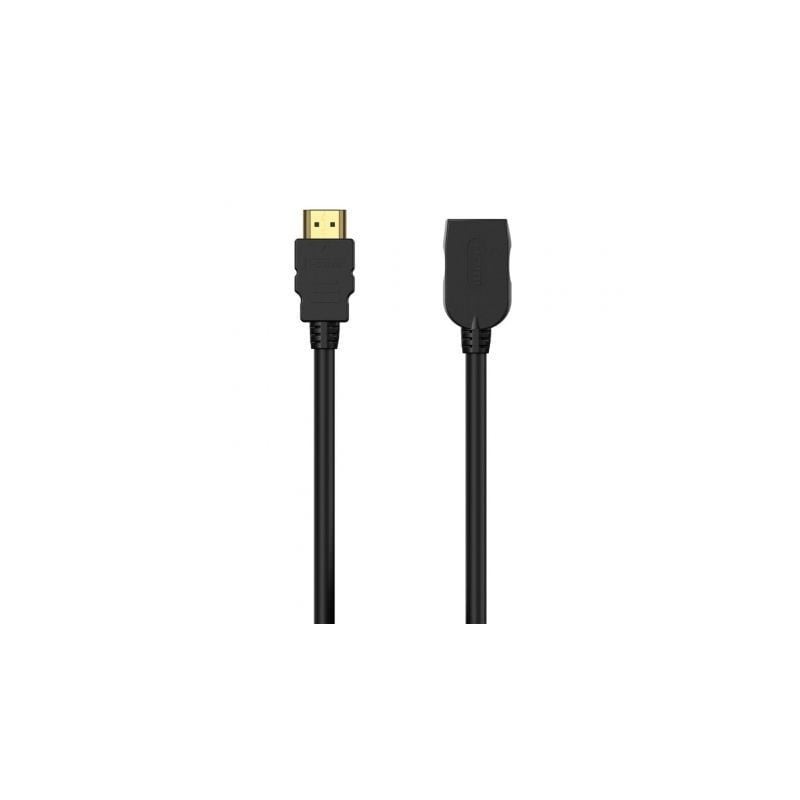 Cable Alargador HDMI Aisens A120-0544/ HDMI Macho - HDMI Hembra/ 1m/ Negro