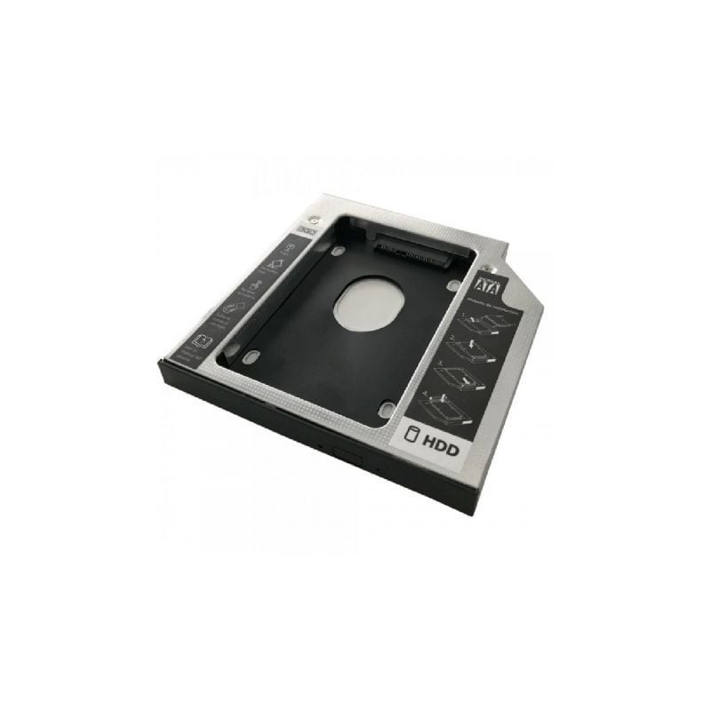 Adaptador DVD a Disco HD/SSD 3GO HDDCADDY127/ Incluye Destornillador y Tornillos