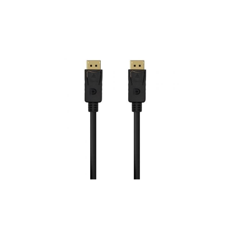 Cable DisplayPort 1.2 4K Aisens A124-0548/ DisplayPort Macho - DisplayPort Macho/ 50cm/ Negro