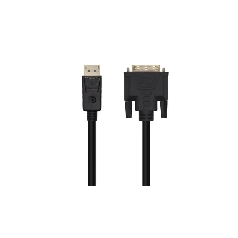 Cable Conversor Aisens A125-0463/ Displayport Macho - DVI Macho/ 3m/ Negro