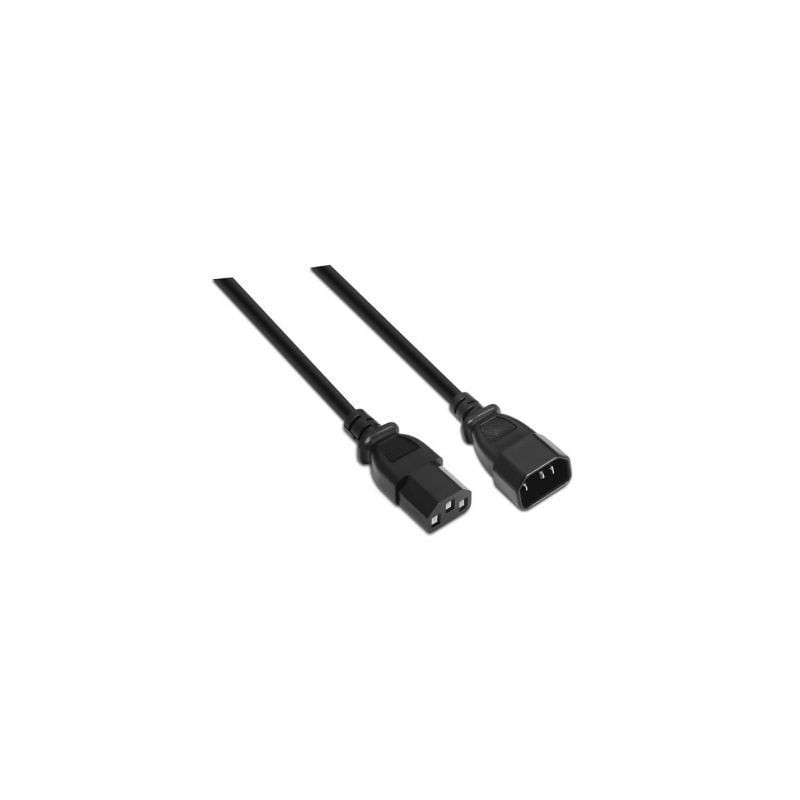 Cable Alargador de AlimentaciÃ³n CPU Aisens A132-0171/ IEC C13 Hembra - IEC C14 Macho/ 1.5m/ Negro