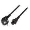 Cable AlimentaciÃ³n TrÃ©bol Aisens A132-0172/ CEE(7-7) Macho - C5 Hembra/ 1.5m