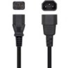 Cable AlimentaciÃ³n Aisens A132-0466/ C13 Hembra - C14 Macho/ 3m/ Negro