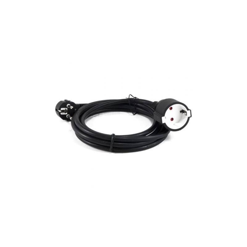 Cable Alargador de Alimentación 3GO AL3M/ CEE7 Macho - CEE7 Hembra/ 3m/ Negro