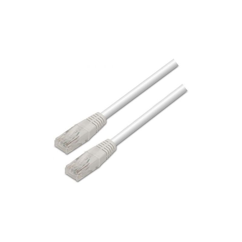 Cable de Red RJ45 UTP Aisens A133-0197/ Cat.5e/ 1m/ Blanco