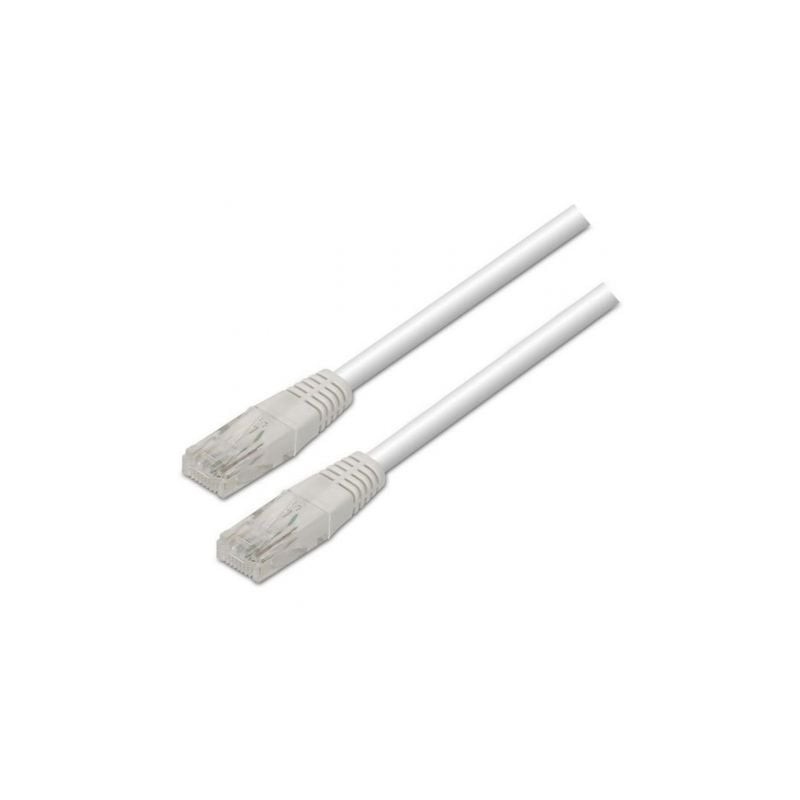 Cable de Red RJ45 UTP Aisens A133-0200 Cat.5e/ 5m/ Blanco