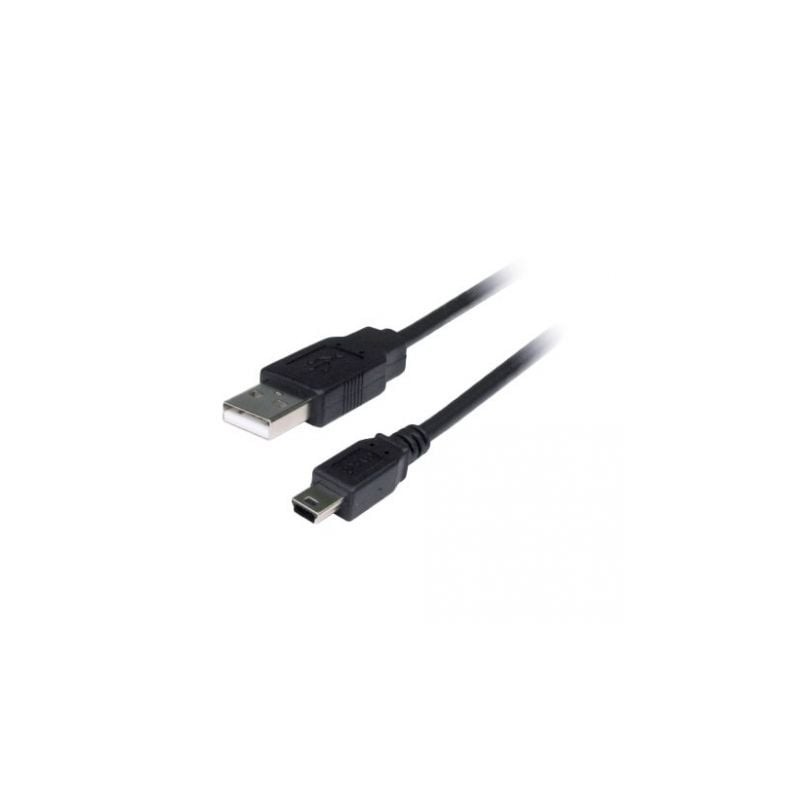 Cable USB 2.0 3GO C107/ MiniUSB Macho - USB Macho/ 1.5m/ Negro