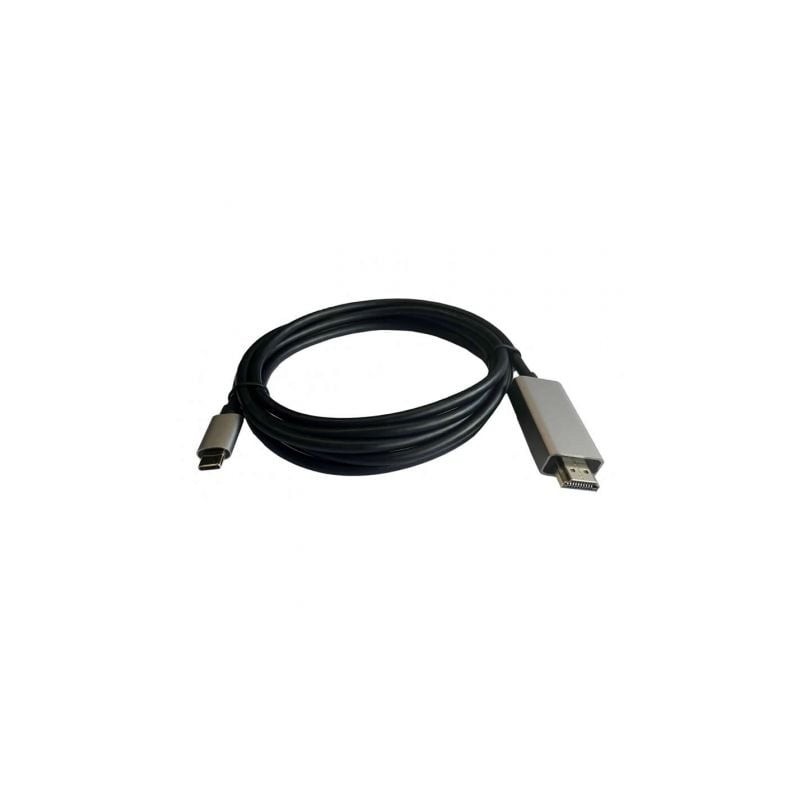 Cable HDMI 3GO C137/ HDMI Macho - USB Tipo-C Macho/ 2m/ Negro