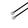 Cable de TelÃ©fono RJ11 6P4C Aisens A143-0319/ 2m/ Negro