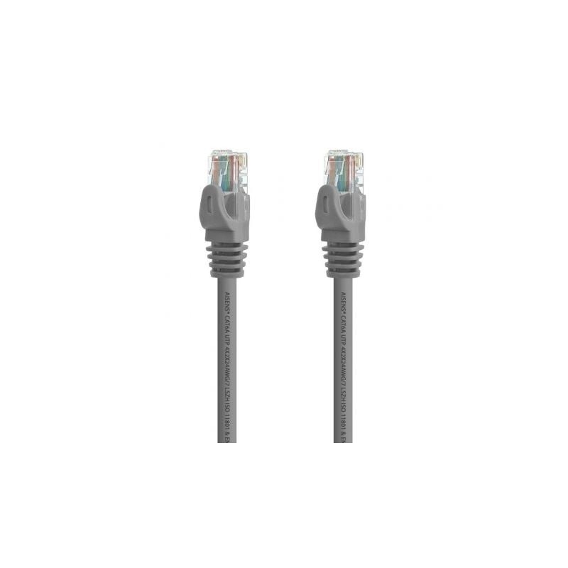 Cable de Red RJ45 UTP Aisens A145-0324 Cat.6A/ 25cm/ Gris