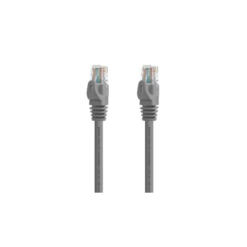 Cable de Red RJ45 UTP Aisens A145-0325 Cat.6A/ 50cm/ Gris