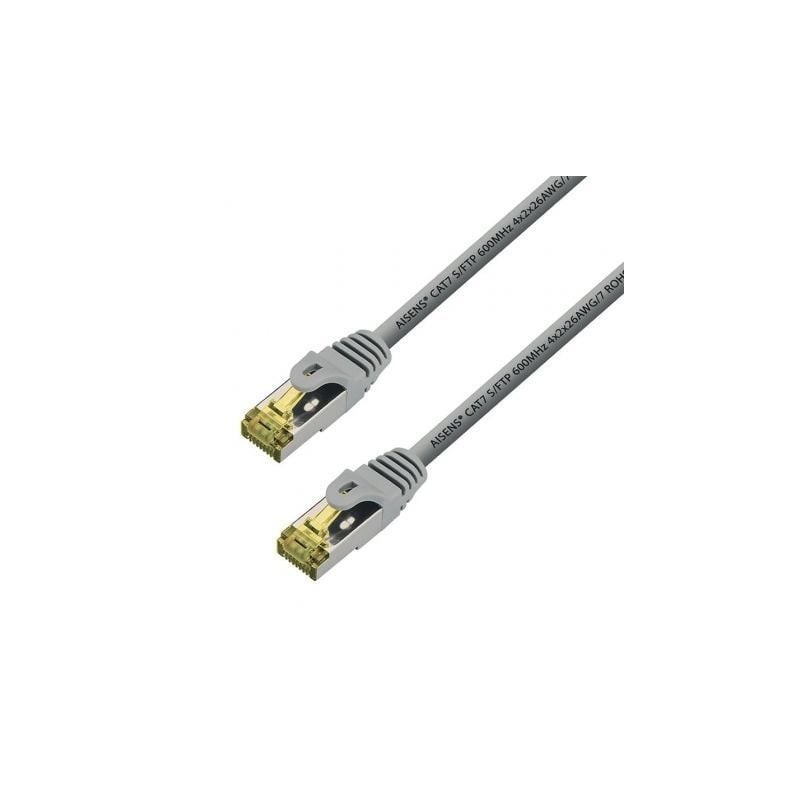 Cable de Red RJ45 S/FTP Aisens A146-0334/ Cat.7/ 1m/ Gris