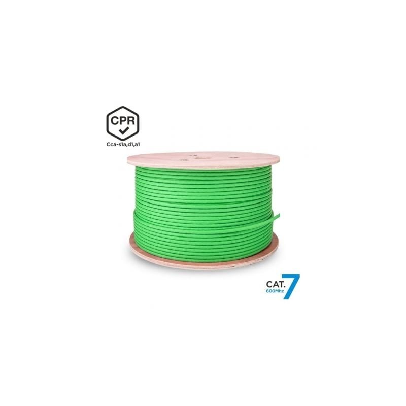 Bobina de Cable RJ45 SFTP AWG23 LSZH CPR Cca Aisens A146-0668 Cat.7/ 500m/ Verde