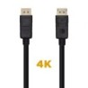 Cable DisplayPort 1.2 4K Aisens A124-0455/ DisplayPort Macho - DisplayPort Macho/ 1m/ Negro