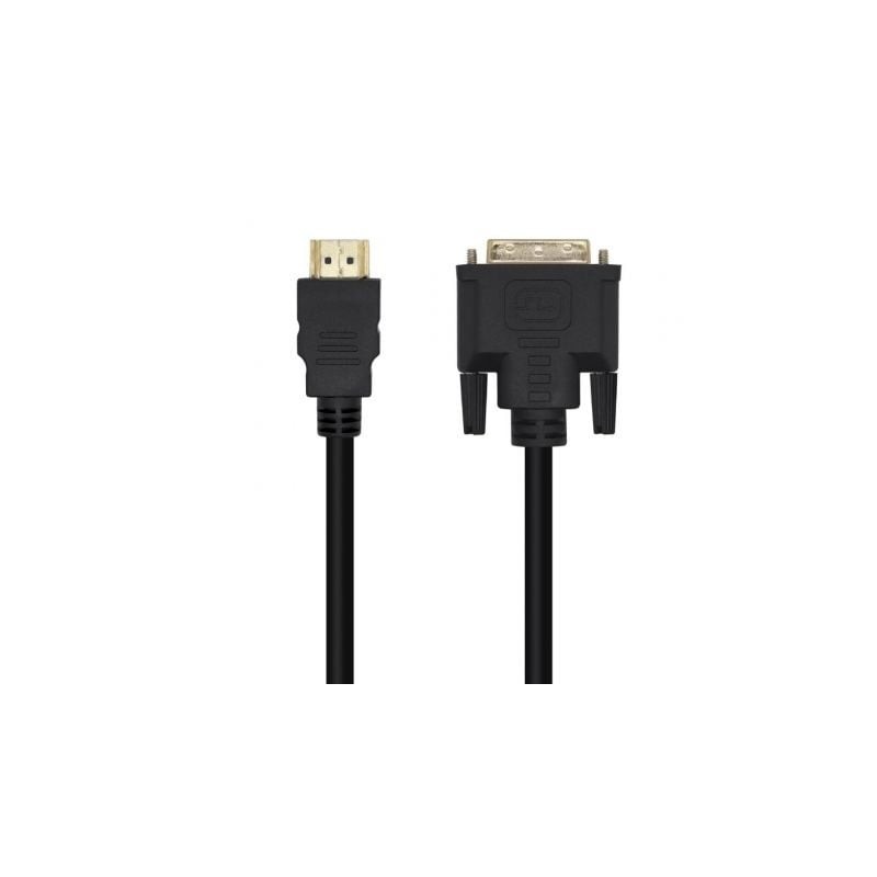 Cable HDMI Aisens A117-0451/ DVI Macho - HDMI Macho/ 3m/ Negro