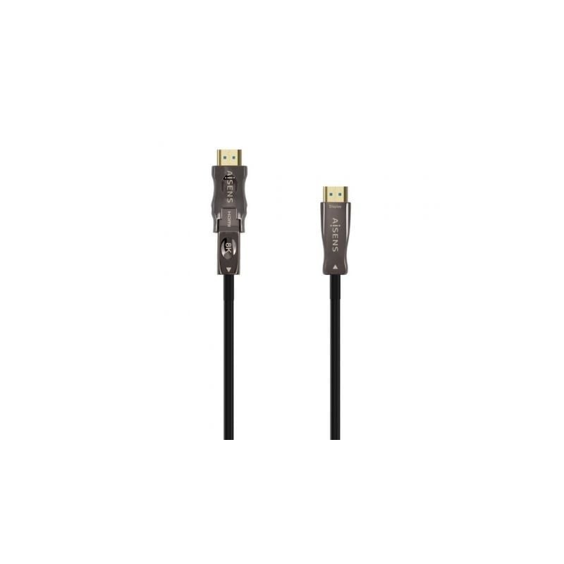 Cable HDMI 2.1 AOC 8K Desmontable Aisens A153-0645/ HDMI Macho / D Macho - HDMI Macho/ 20m/ Negro