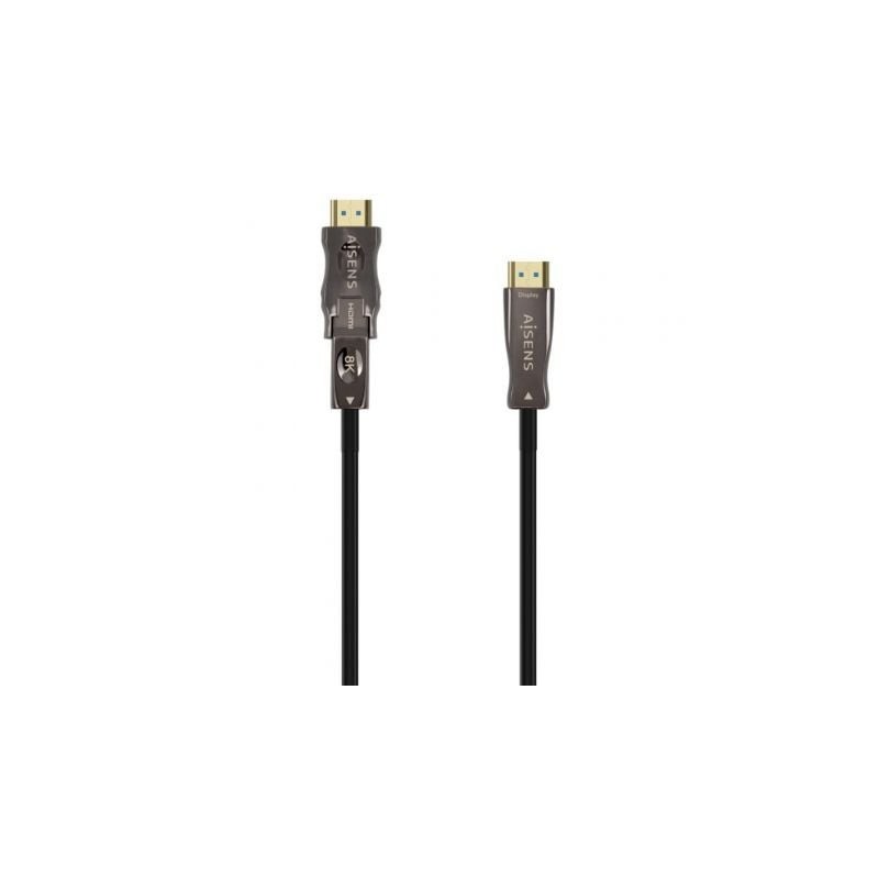 Cable HDMI 2.1 AOC 8K Desmontable Aisens A153-0648/ HDMI Macho / D Macho - HDMI Macho/ 50m/ Negro