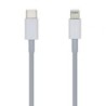 Cable Lightning Aisens A102-0443/ Lightning Macho - USB Tipo-C Macho/ 2m/ Blanco